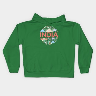 India concept Kids Hoodie